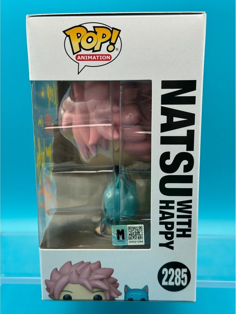 Todd Haberkorn Signed Natsu with Happy fairy tail Funko 2285 with MAS COA